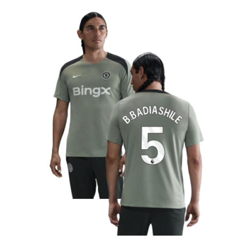 2025-2026 Chelsea Strike Training Shirt (Jade Green) (B.Badiashile 5)