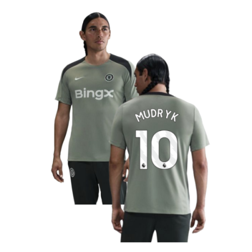 2025-2026 Chelsea Strike Training Shirt (Jade Green) (Mudryk 10)