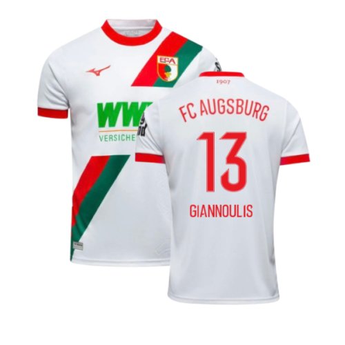 2025-2026 FC Augsburg Home Shirt (Giannoulis 13)