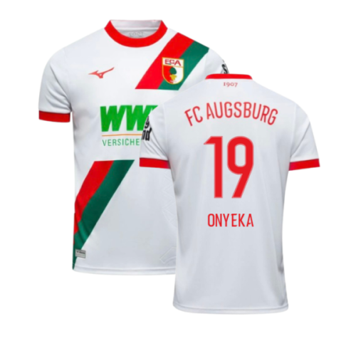 2025-2026 FC Augsburg Home Shirt (Onyeka 19)