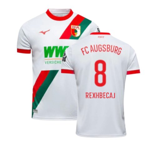 2025-2026 FC Augsburg Home Shirt (Rexhbecaj 8)