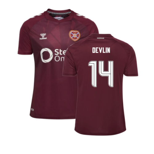 2025-2026 Hearts Home Shirt (Devlin 14)