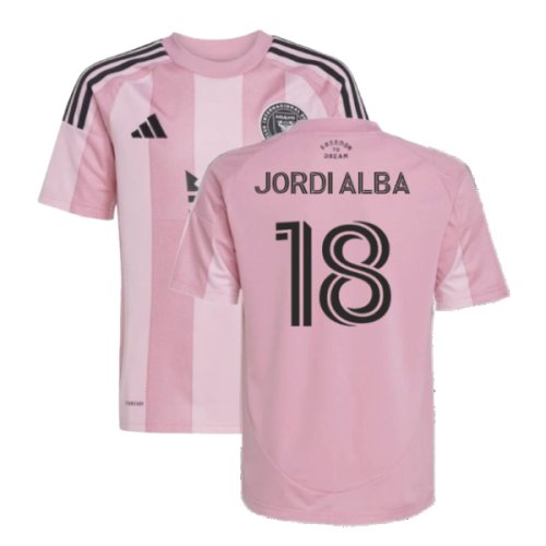 2025-2026 Inter Miami Home Shirt (Kids) (Jordi Alba 18)
