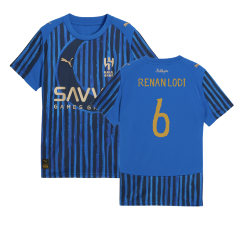 2025-2026 KIDSUPER x Al-Hilal SFC CWC Home Shirt (Blue) (Renan Lodi 6)