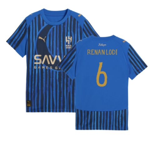 2025-2026 KIDSUPER x Al-Hilal SFC CWC Home Shirt (Blue) (Renan Lodi 6)