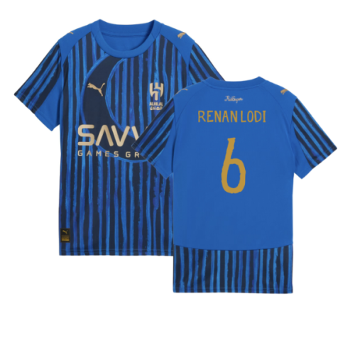 2025-2026 KIDSUPER x Al-Hilal SFC CWC Home Shirt (Blue) (Renan Lodi 6)