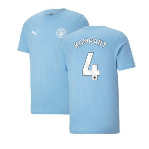 2025-2026 Man City FtblESS Tee (White) (Kompany 4)