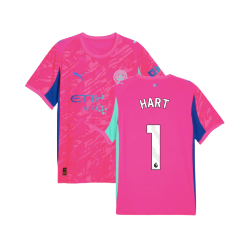 2025-2026 Man City Goalkeeper Home Shirt (Pink) (Hart 1)