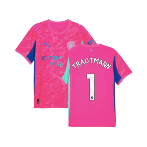2025-2026 Man City Goalkeeper Home Shirt (Pink) (Trautmann 1)