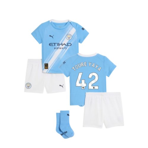 2025-2026 Man City Home Baby Kit (Toure Yaya 42)
