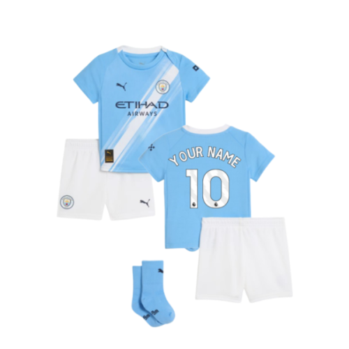 2025-2026 Man City Home Baby Kit (Your Name)