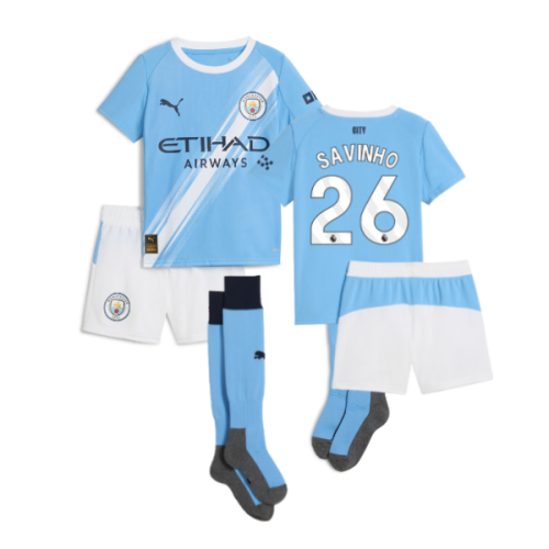 2025-2026 Man City Home Mini Kit (Savinho 26)