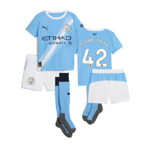 2025-2026 Man City Home Mini Kit (Toure Yaya 42)