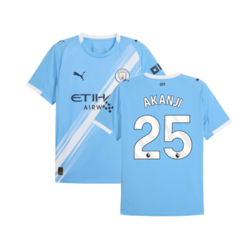 2025-2026 Man City Home Shirt (Akanji 25)