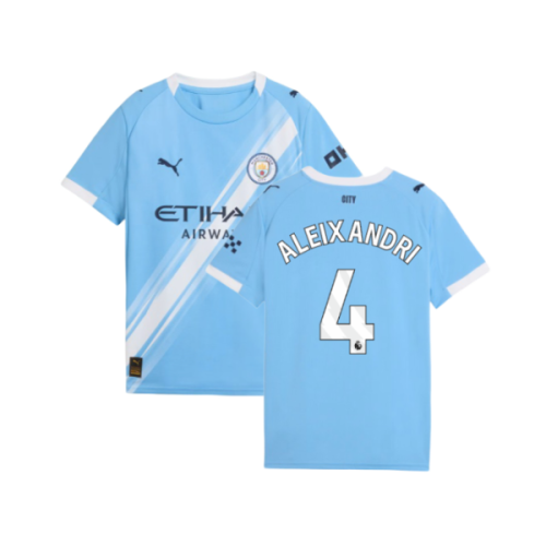 2025-2026 Man City Home Shirt (Kids) (Aleixandri 4)