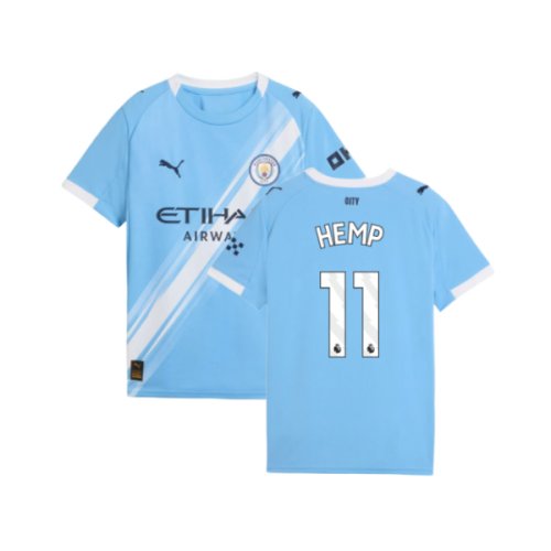 2025-2026 Man City Home Shirt (Kids) (Hemp 11)