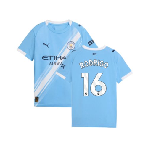 2025-2026 Man City Home Shirt (Kids) (Rodrigo 16)