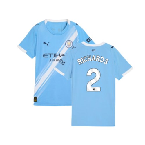 2025-2026 Man City Home Shirt (Womens) (Richards 2)