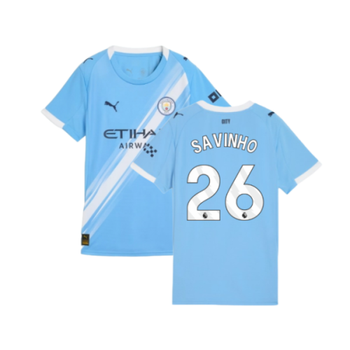 2025-2026 Man City Home Shirt (Womens) (Savinho 26)