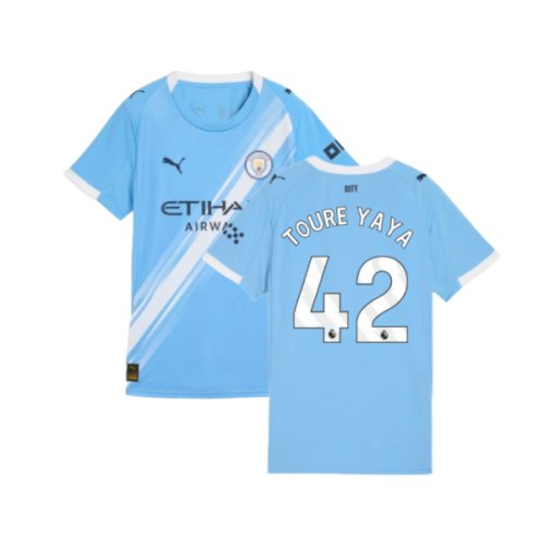 2025-2026 Man City Home Shirt (Womens) (Toure Yaya 42)