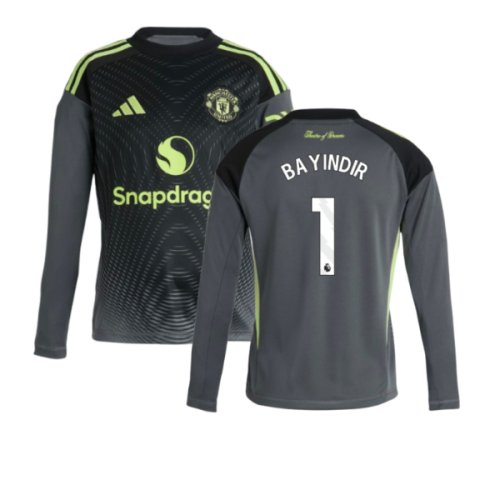 2025-2026 Man Utd Home Goalkeeper Shirt (Grey) - Kids (Bayindir 1)