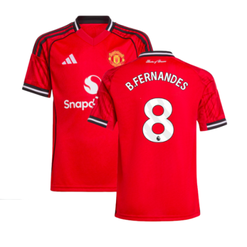 2025-2026 Man Utd Home Shirt (Kids) (B.Fernandes 8)