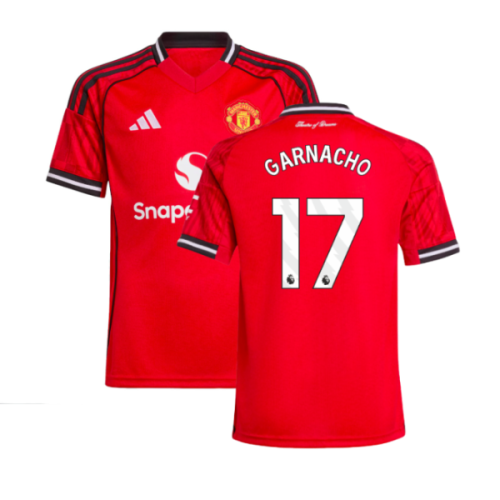 2025-2026 Man Utd Home Shirt (Kids) (Garnacho 17)