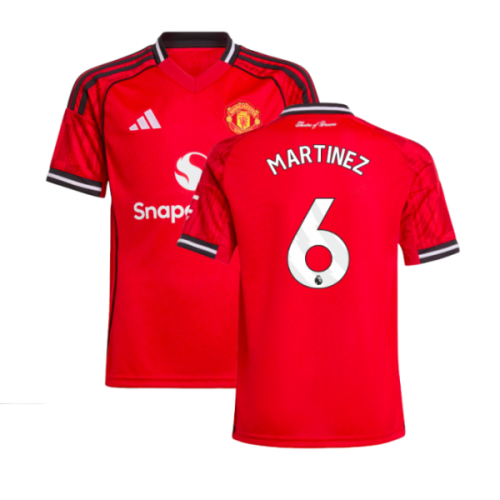 2025-2026 Man Utd Home Shirt (Kids) (Martinez 6)