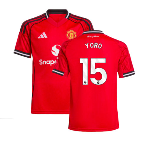 2025-2026 Man Utd Home Shirt (Kids) (Yoro 15)
