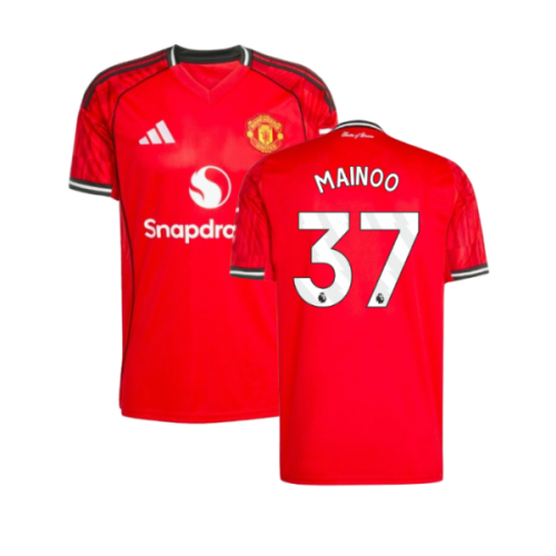 2025-2026 Man Utd Home Shirt (Mainoo 37)