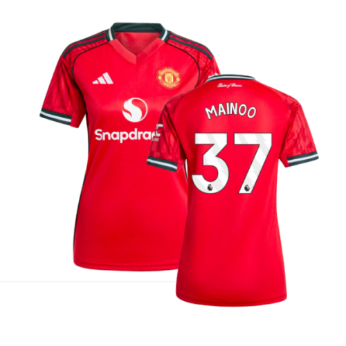 2025-2026 Man Utd Home Shirt (Womens) (Mainoo 37)