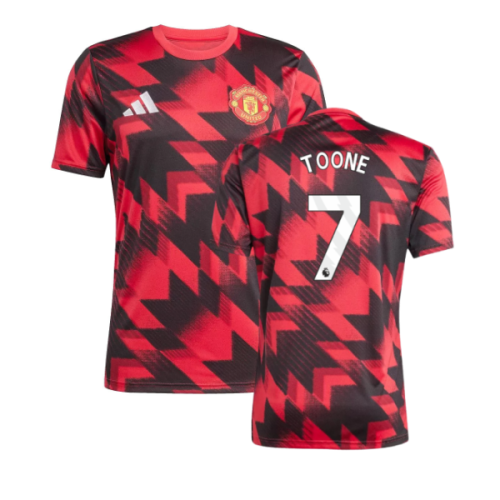 2025-2026 Man Utd Pre-Match Shirt (Red) (Toone 7)