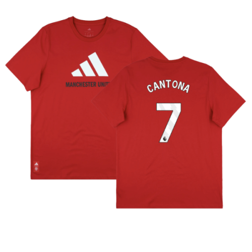 2025-2026 Man Utd Seasonal Graphic Tee (Red) (Cantona 7)