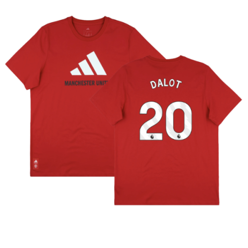 2025-2026 Man Utd Seasonal Graphic Tee (Red) (Dalot 20)