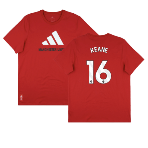 2025-2026 Man Utd Seasonal Graphic Tee (Red) (Keane 16)