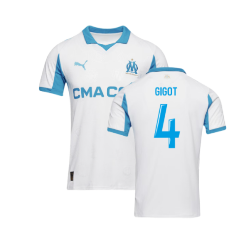 2025-2026 Marseille Home Shirt (Gigot 4)