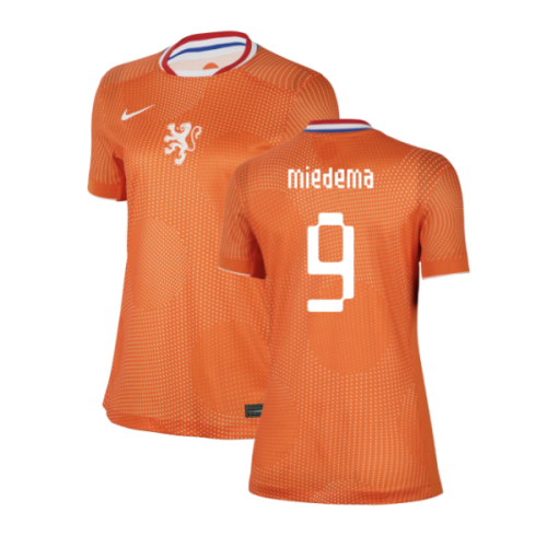 2025-2026 Netherlands Womens Team Home Shirt (Ladies) (Miedema 9)