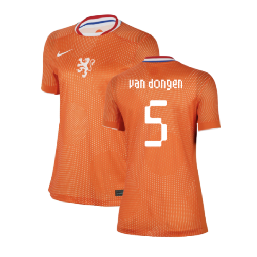 2025-2026 Netherlands Womens Team Home Shirt (Ladies) (Van Dongen 5)