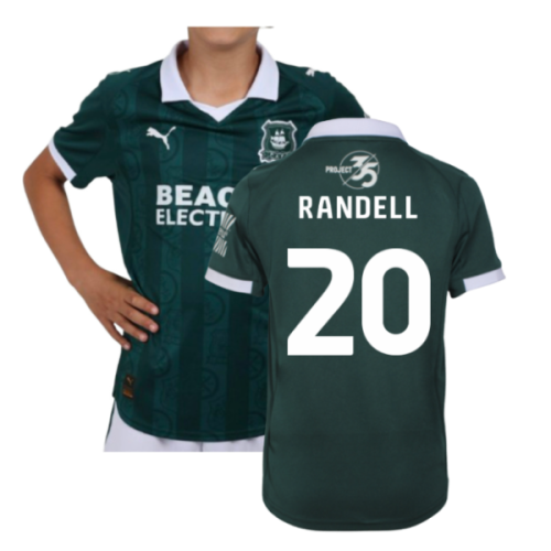 2025-2026 Plymouth Argyle Home Shirt (Kids) (Randell 20)