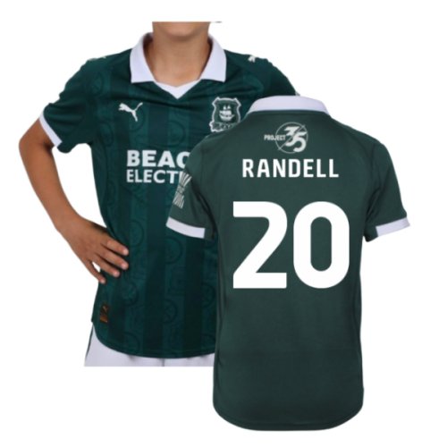 2025-2026 Plymouth Argyle Home Shirt (Kids) (Randell 20)