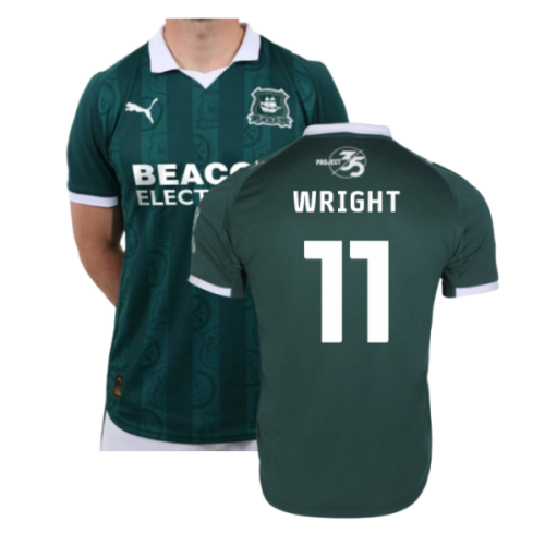 2025-2026 Plymouth Argyle Home Shirt (Wright 11)