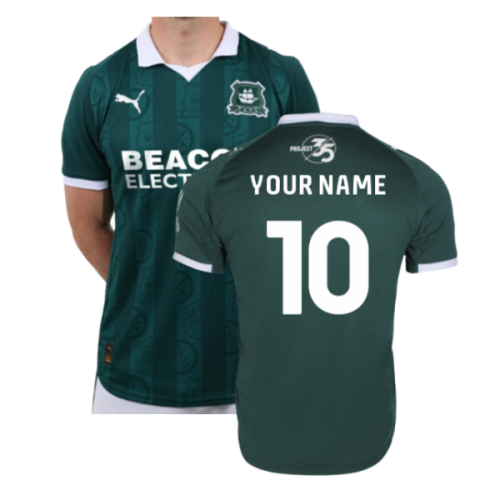 2025-2026 Plymouth Argyle Home Shirt (Your Name)