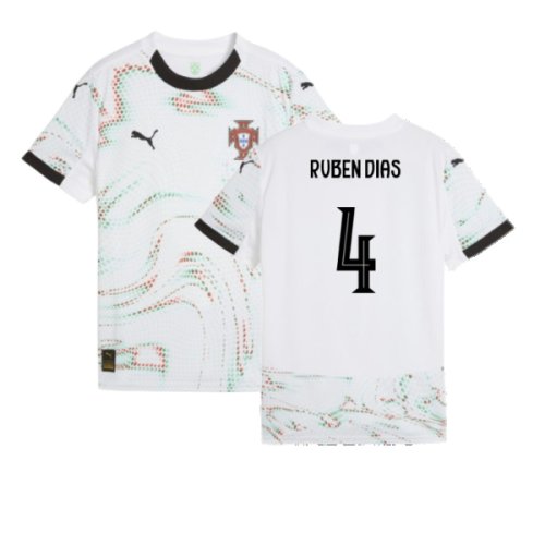 2025-2026 Portugal Away Shirt (Kids) (Ruben Dias 4)