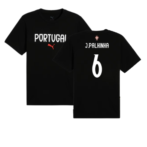 2025-2026 Portugal ftblNRGY Tee (Black) (J.Palhinha 6)