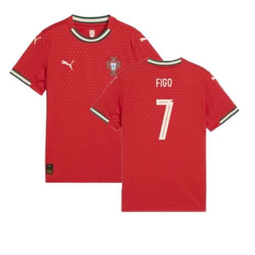 2025-2026 Portugal Home Shirt (Kids) (Figo 7)