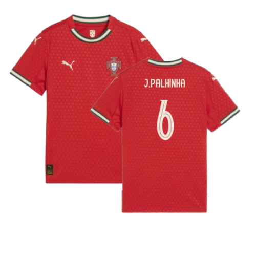 2025-2026 Portugal Home Shirt (Kids) (J.Palhinha 6)