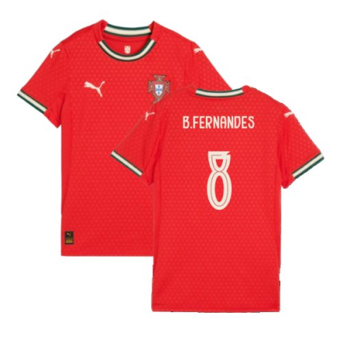 2025-2026 Portugal Home Shirt (Ladies) (B.Fernandes 8)