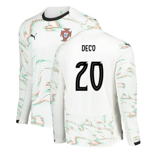 2025-2026 Portugal Long Sleeve Away Shirt (Deco 20)