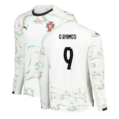 2025-2026 Portugal Long Sleeve Away Shirt (G.Ramos 9)