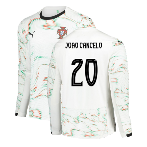 2025-2026 Portugal Long Sleeve Away Shirt (Joao Cancelo 20)